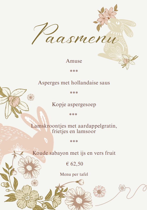 paasmenu 2025 paasmenu 2025